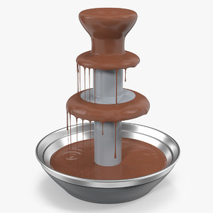 3D model chocolate fountain