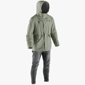 3D model realistic men s coat