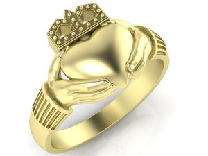 3D claddagh ring number