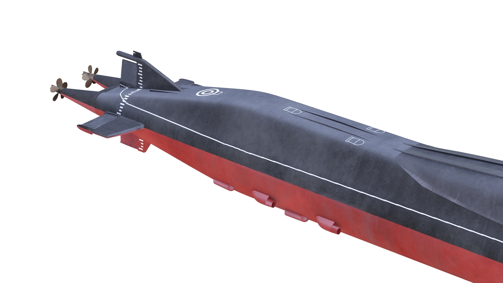 ロシアの核戦略潜水艦デルタIVクラス3Dモデル