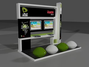 stand exhibition booth 3D model