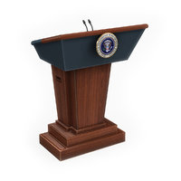 Presidential Podium 3d Max