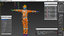 3D model african american rescuer rigged man
