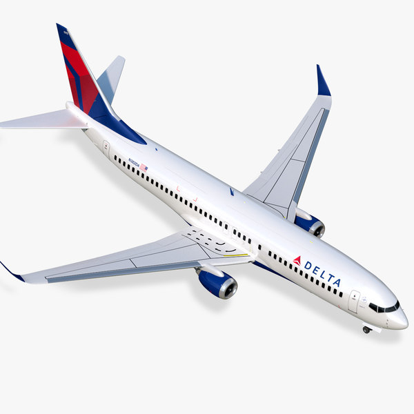 3D model boeing 737-800 delta air lines