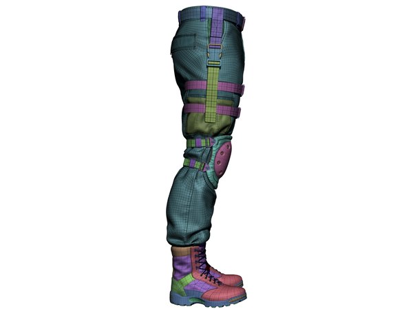 Zbrush combat pants army boots 3D - TurboSquid 1673909