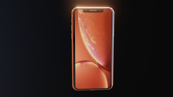 3D iphone xr orange