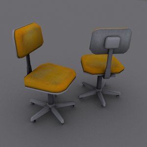 office chair 3d obj