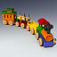 wooden toy train 3ds