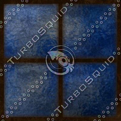Blue Stained Glass Window