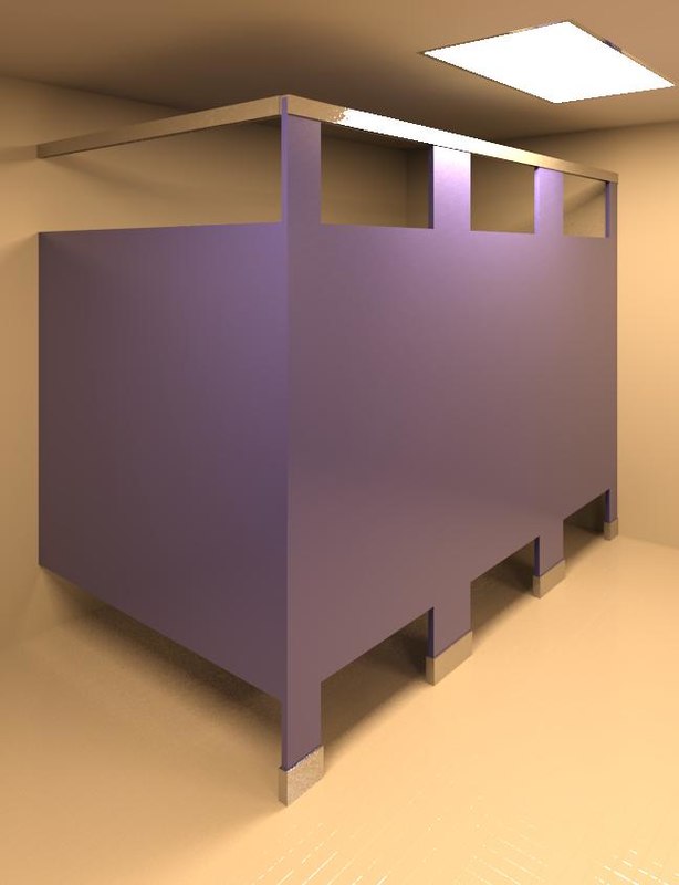 Building Revit Family Toilet Partition Mount