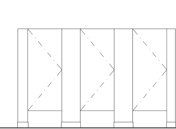 Building Revit Family Toilet Partition Stall