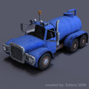 truck cartoon 3d model
