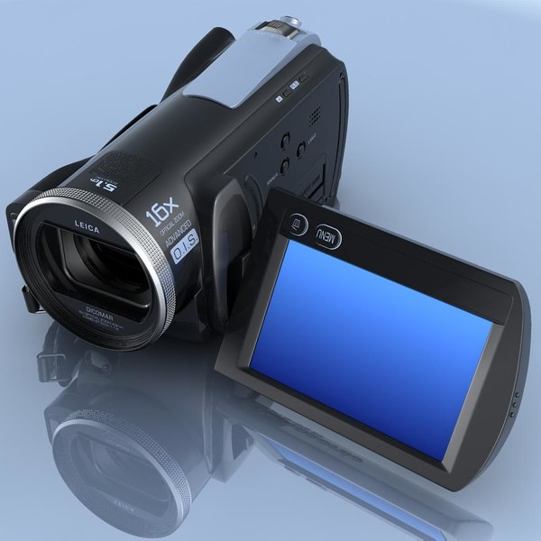 3d model of camcorder panasonic hdc-sd20 hd