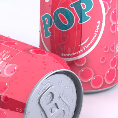 3ds max unbranded soda