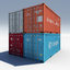 iso cargo containers 3d model