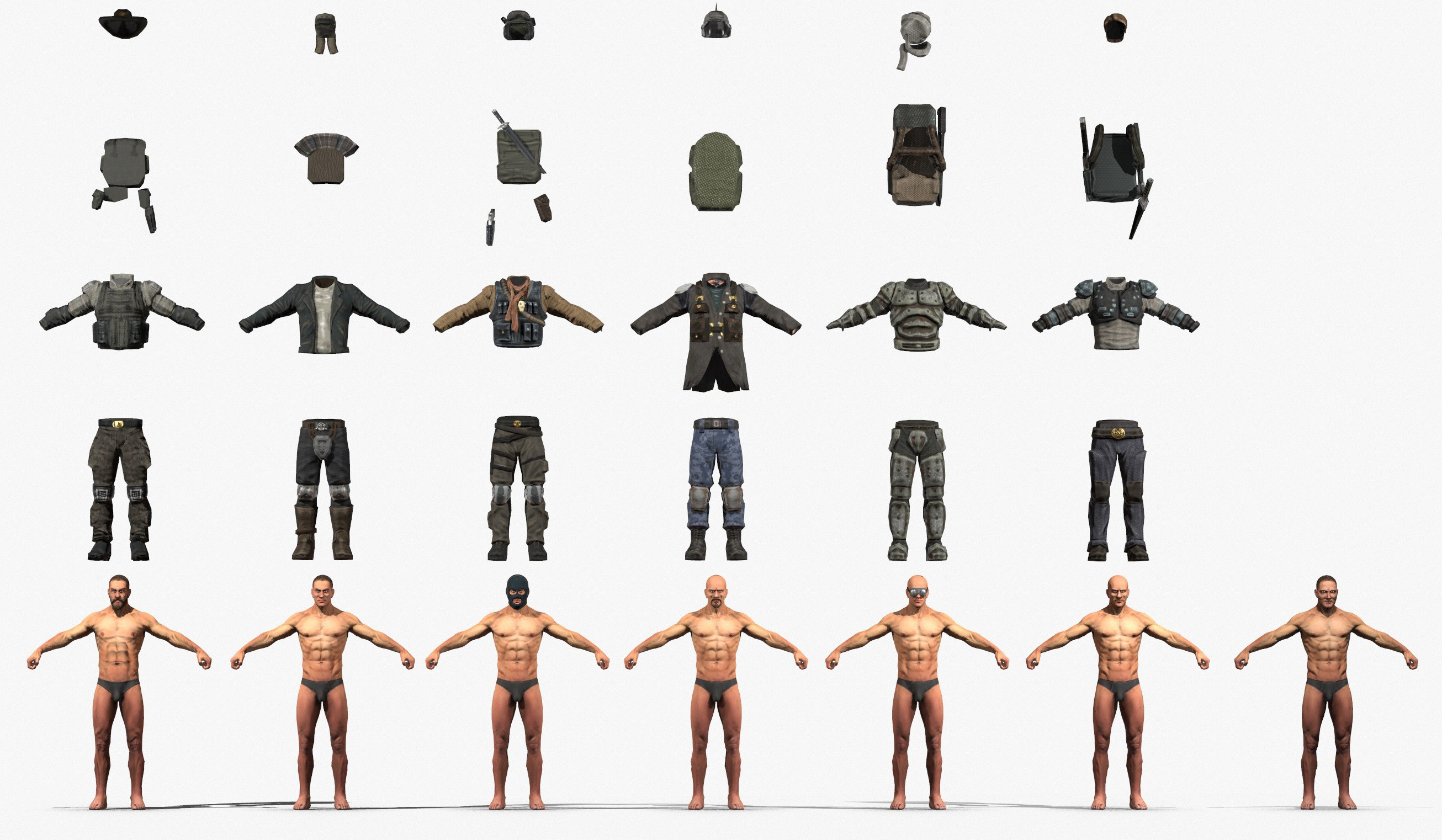 Wasteland 2 video game characters on TurboSquid